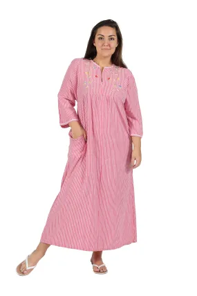 100% Cotton Plus Size Zip Front Robe