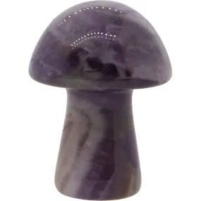 1" Mushroom Gemstone Carving - Amethyst