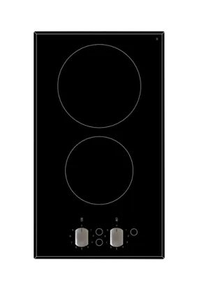 30cm 2 Zone Ceramic Cooktop with Knob Controls