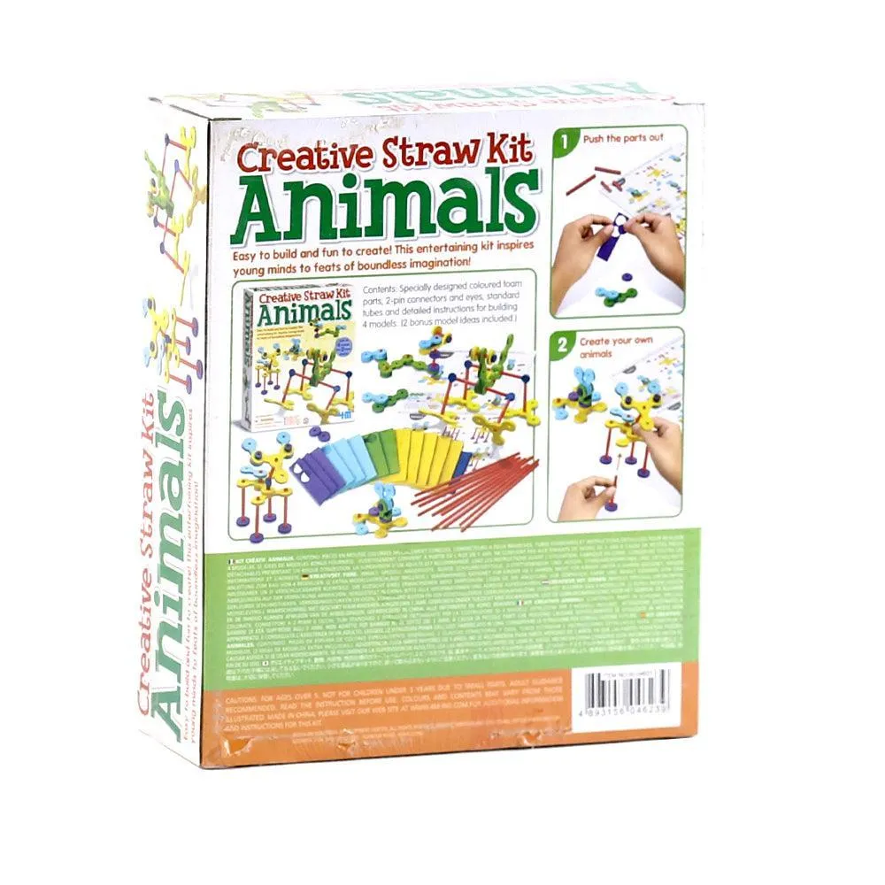 4M Creative Straw Kit - Animals