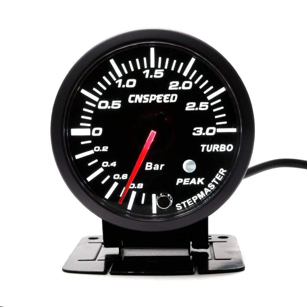 60mm 2.5 Car Turbo Boost Gauge 3 BAR  12V   Turbo Boost controller kit adjustable 1-30PSI  With Sensor