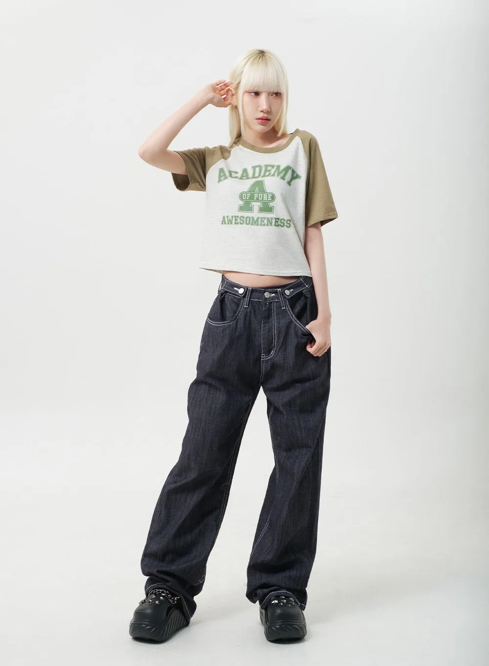 Academy Cropped Tee BY330