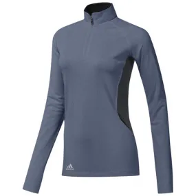 adidas Golf Women's Collegiate Navy Heather/Carbon Lightweight UPF Pullover