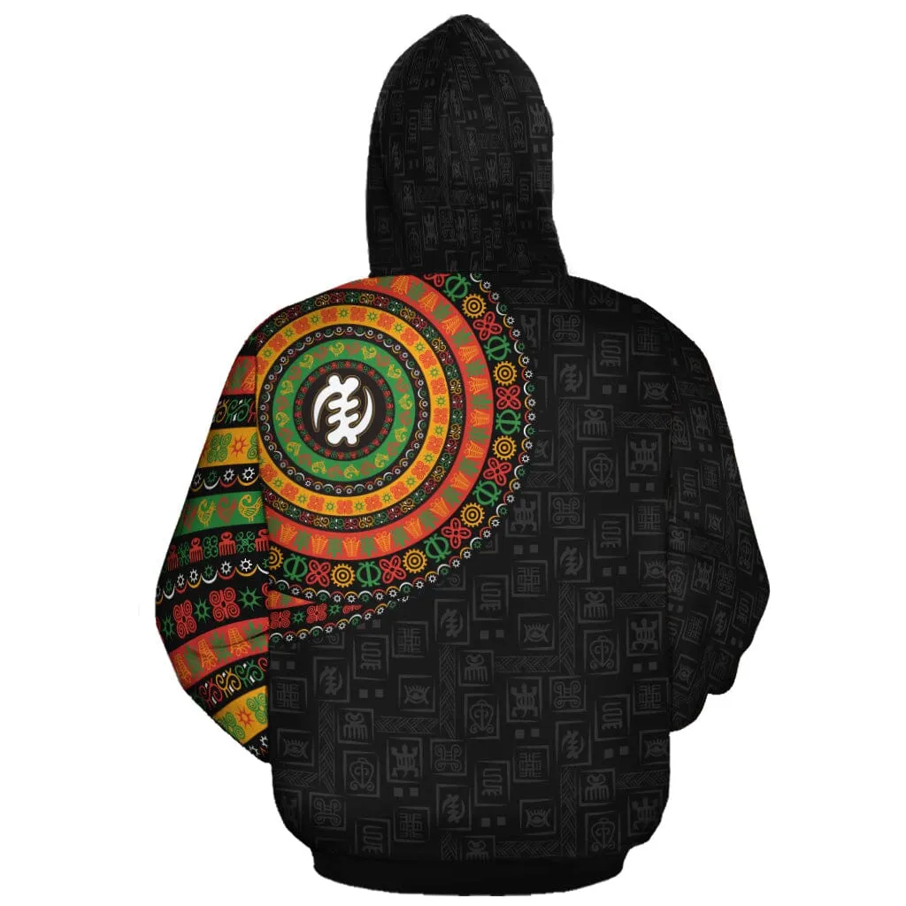 Adinkra Symbols Print All-over Hoodie And Joggers Set