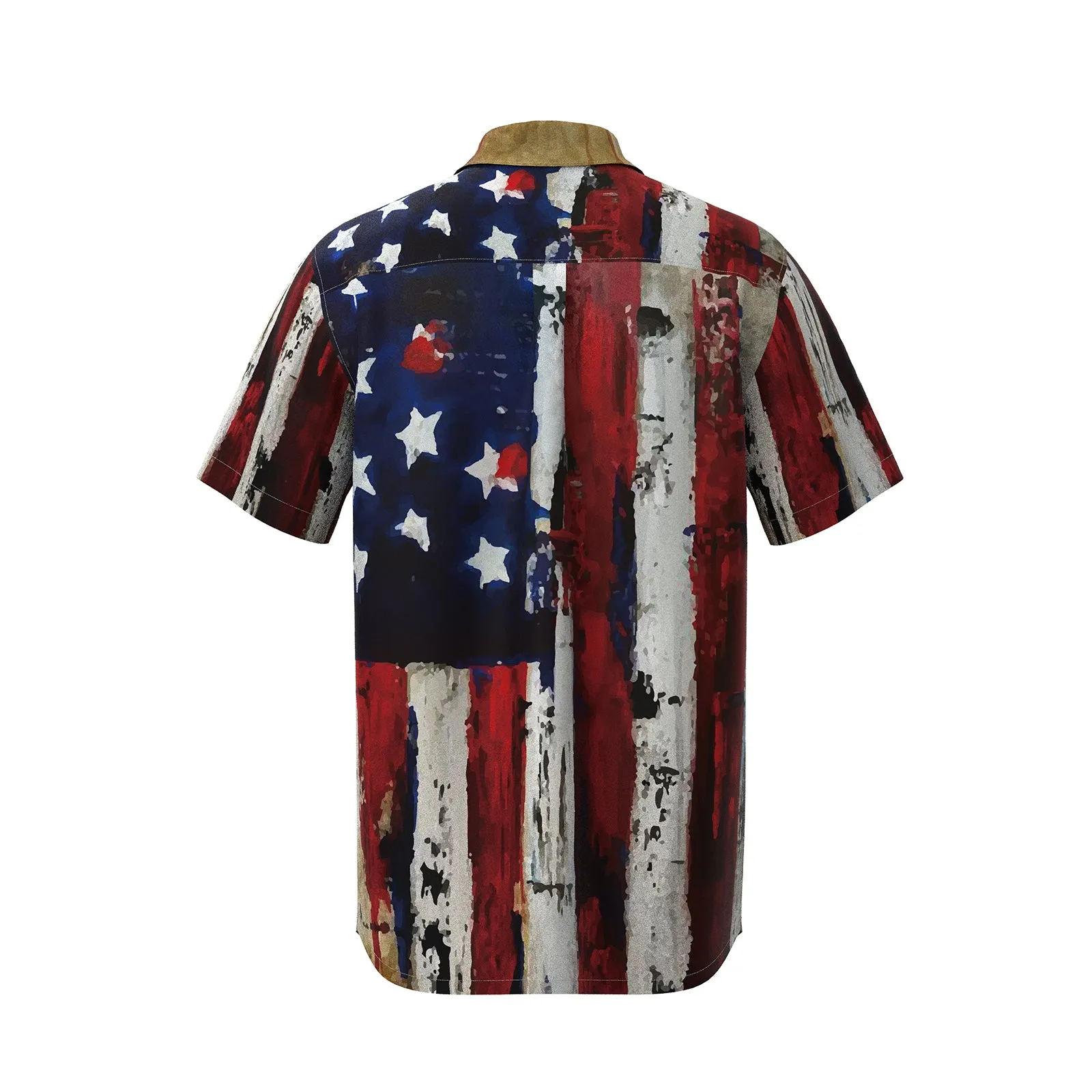 AMERICAN'S FLAG SKULL PRINTED SHIRT