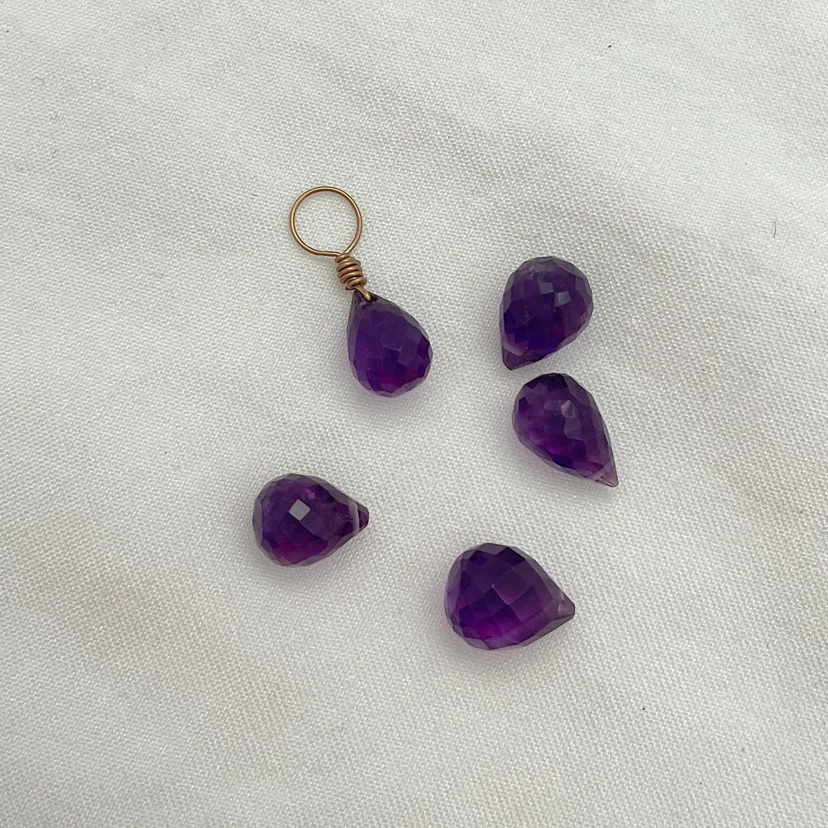 Amethyst Teardrop Briolette (Large)