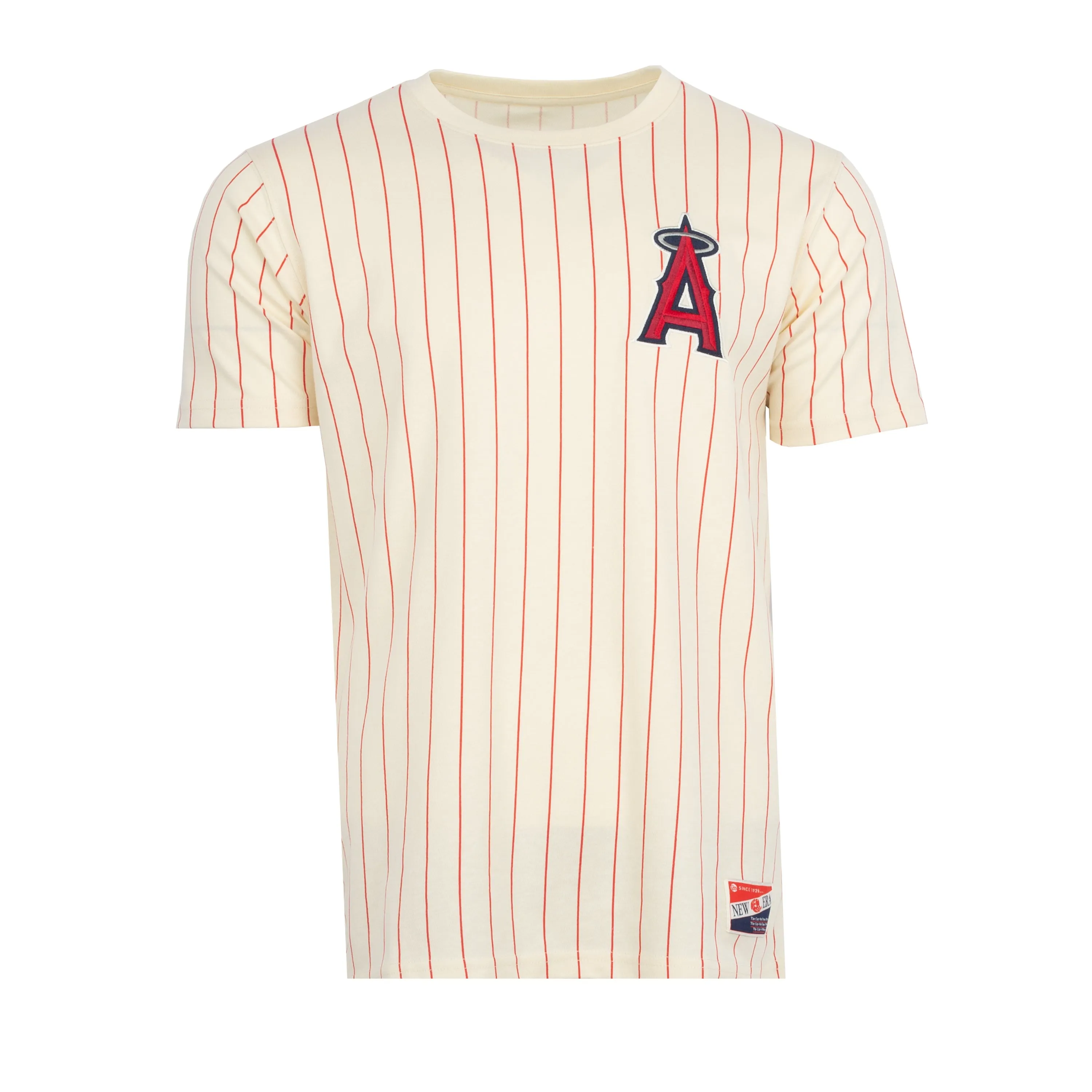 Angels Pinstripe Mesh Back Tee - Mens