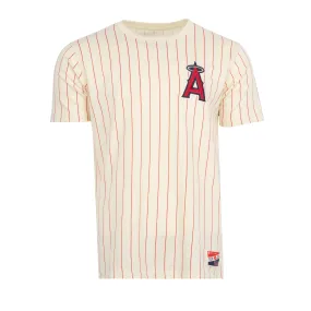 Angels Pinstripe Mesh Back Tee - Mens