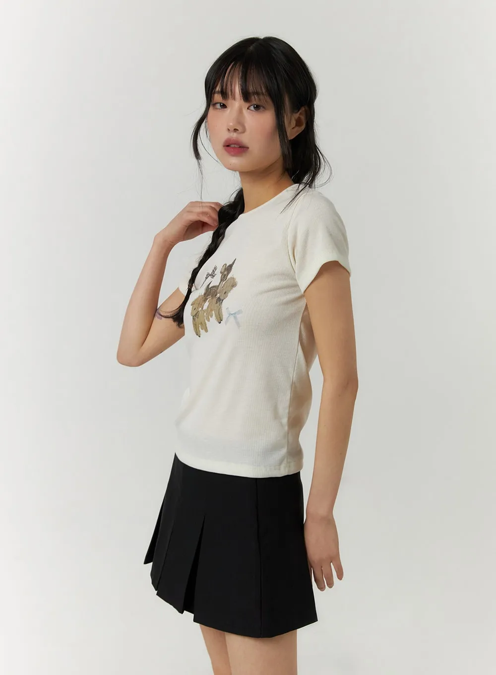 Animal Graphic Short Sleeve Tee CF407