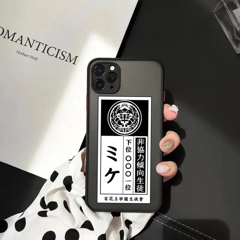 Anime Kakegurui Jabami Yumeko Cellphone Bumper Clear Matte PC Phone Case For iphone 11 12 13 14 15 Pro XS Max 7 8 14 15Plus X XR