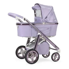 Bebecar Prive Via  Combination Pram, Raincover and LA3 Kit - Diamond Lavendar