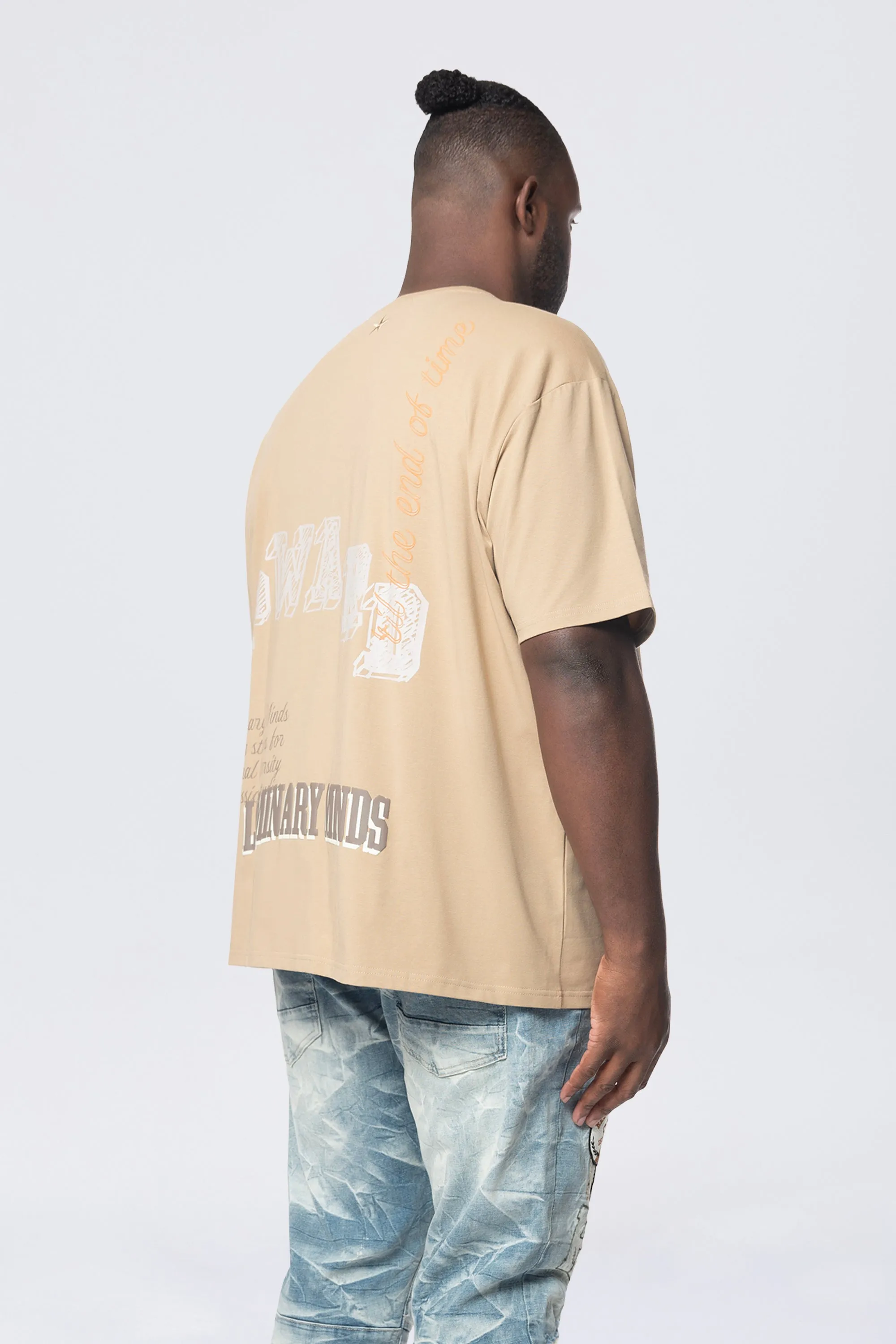 Big and Tall - Varsity SS Tee - Dune