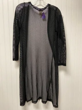 Black Swimwear Cover-up Clothes Mentor, Size M