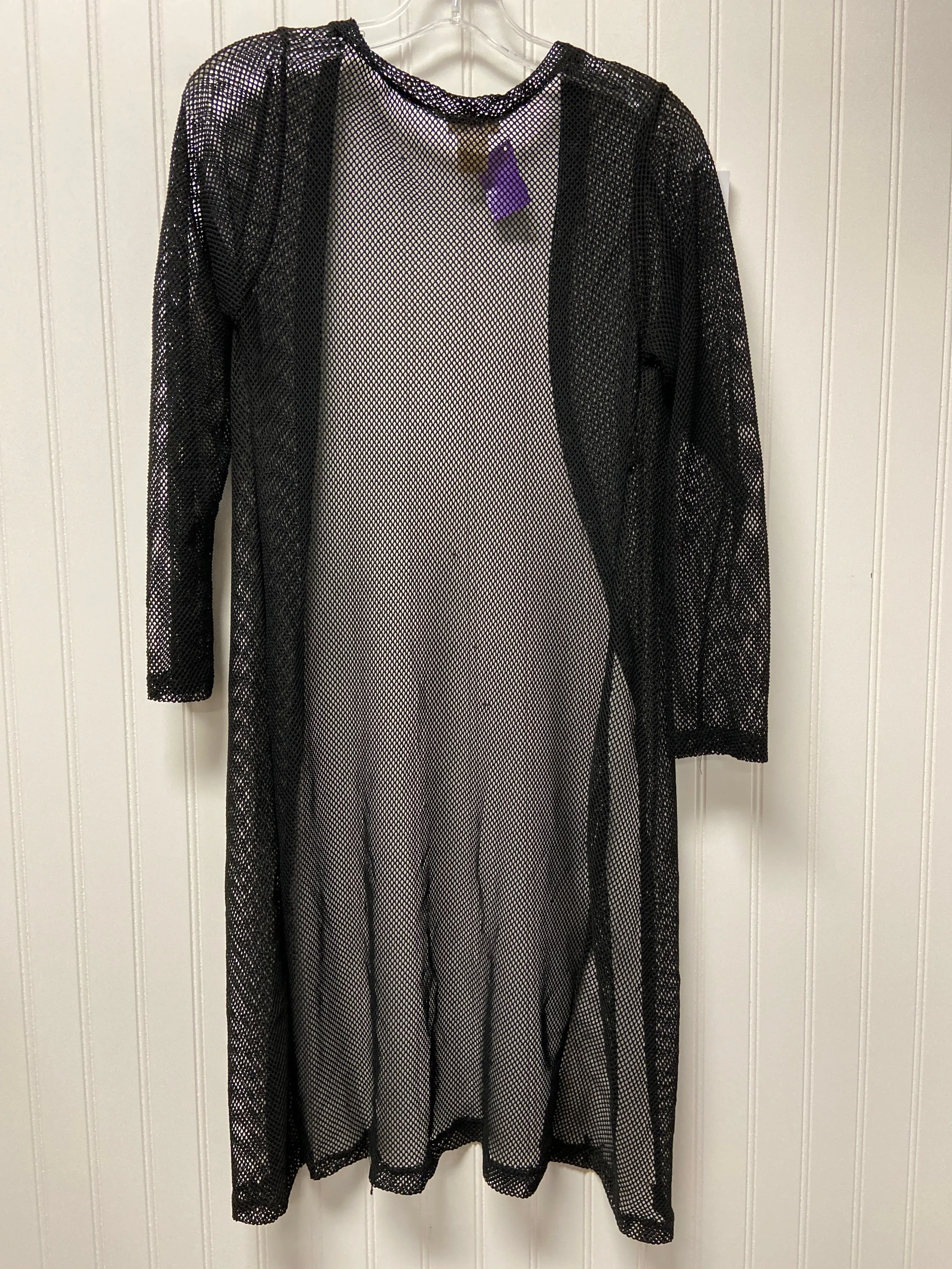 Black Swimwear Cover-up Clothes Mentor, Size M