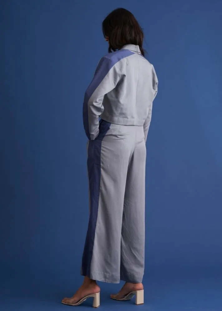 Blue Panel Pants