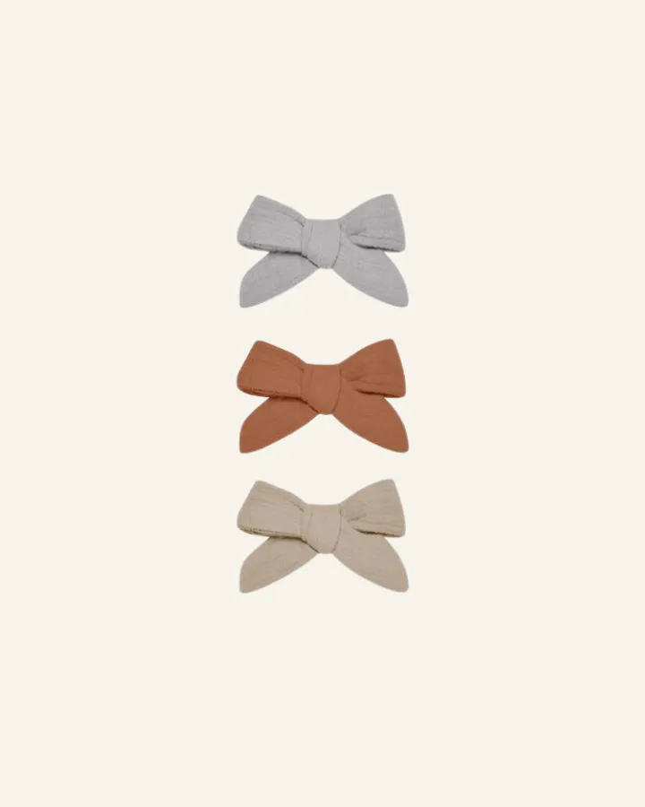 BOW WITH CLIP - SET OF 3