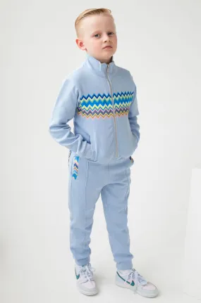 Boys Baby Blue Zig Zag Tracksuit