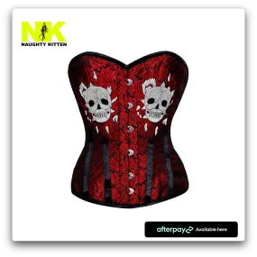 Calista Brocade Skull Corset