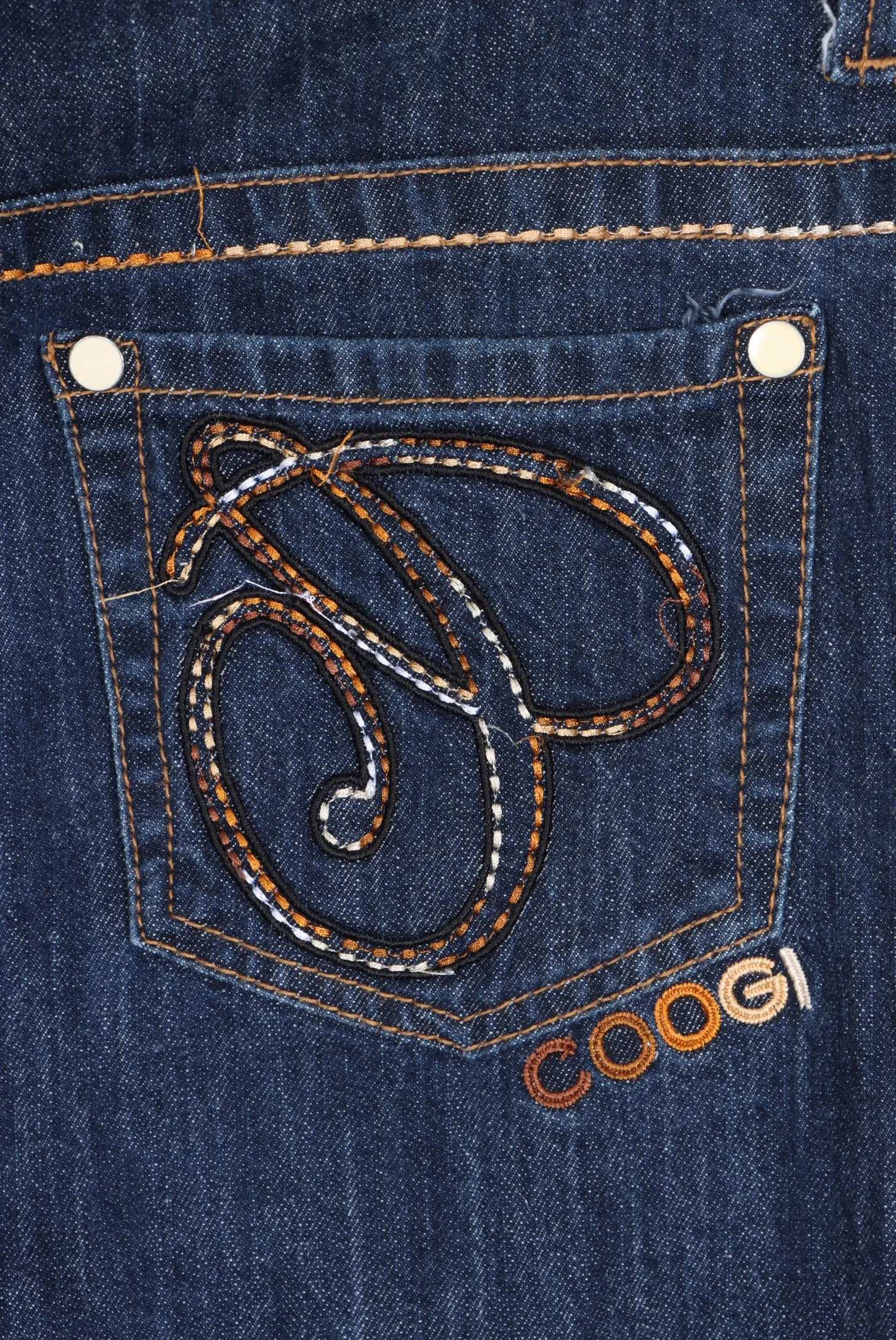 COOGI Embroidered Dark Wash Y2K Jeans (18)