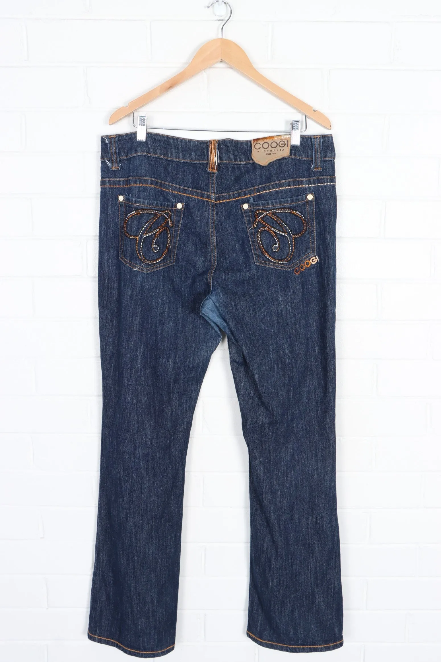 COOGI Embroidered Dark Wash Y2K Jeans (18)