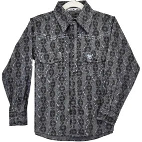 Cowboy Hardware Boys' Aztec Print Snap Shirt