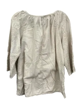 Cream Blouse 3/4 Sleeve Belle Point, Size S