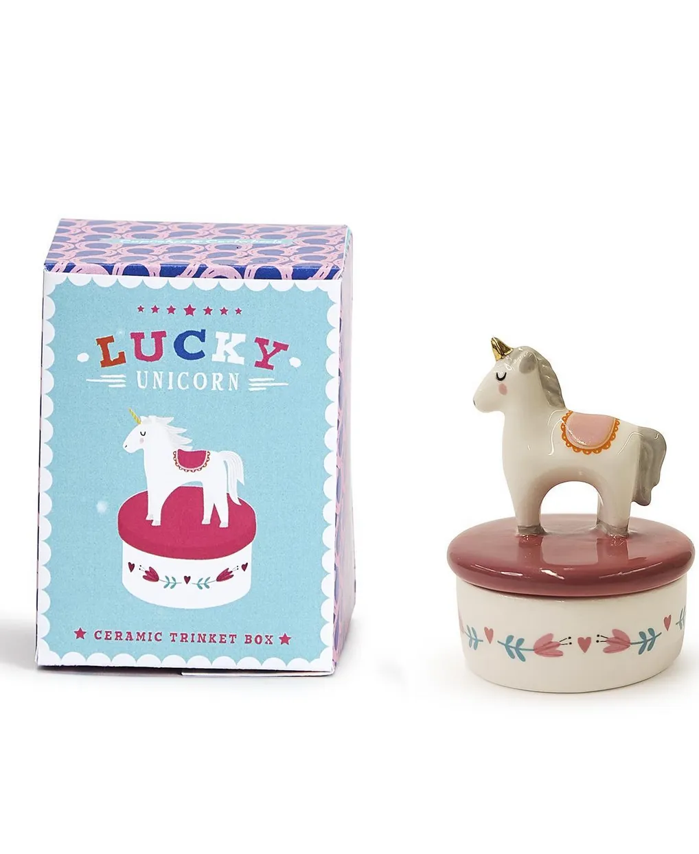 Cute Animal Trinket Porcelain Jewelry With Gift Box