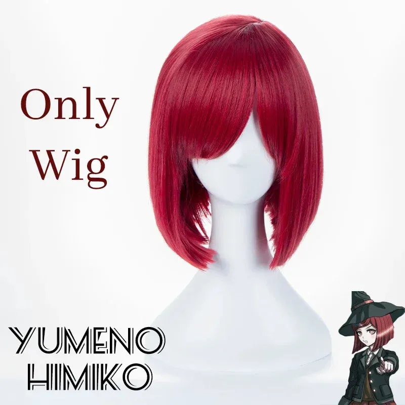 Danganronpa Yumeno Himiko Cosplay Costume Uniform Wig Anime