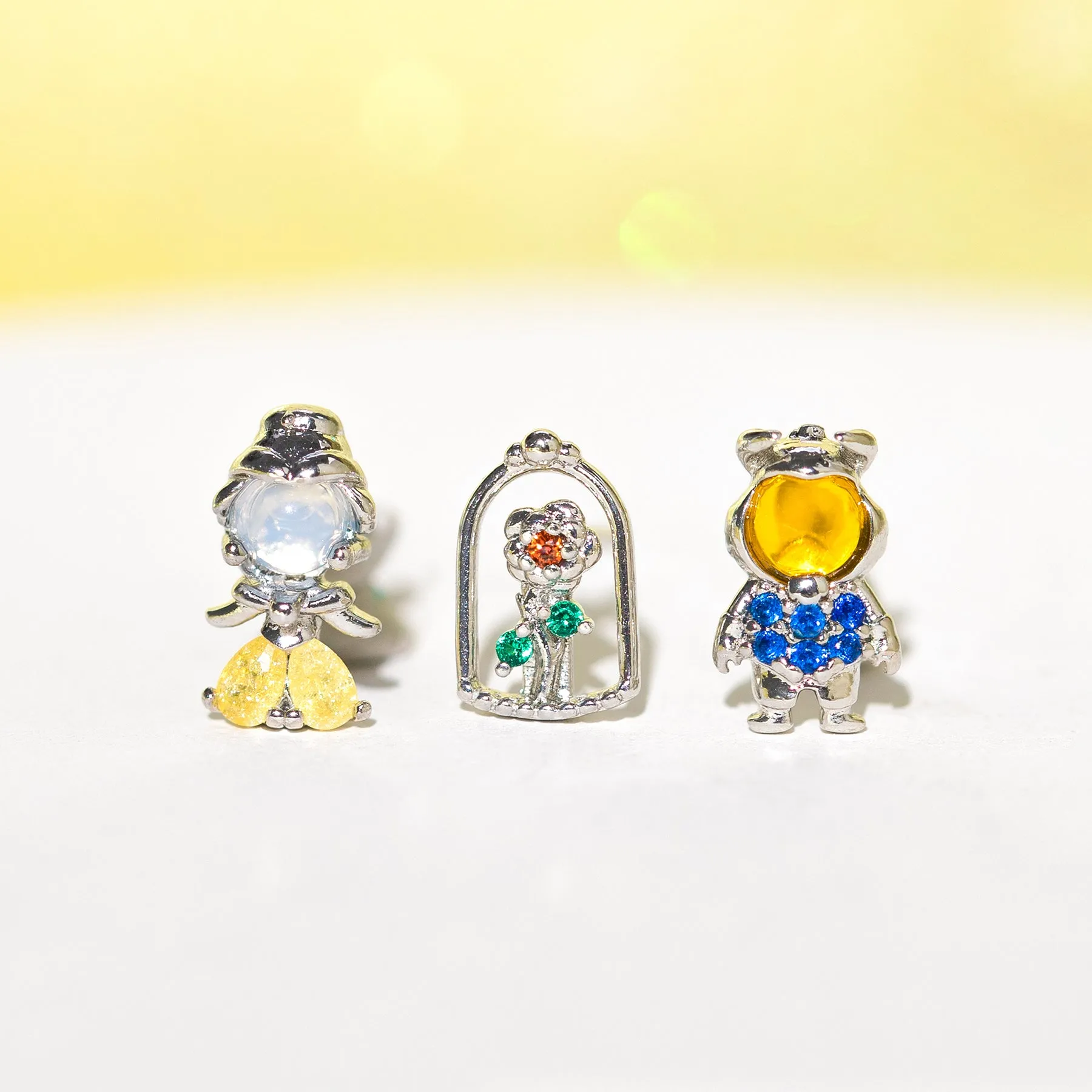 Disney Princess Beauty and the Beast Earring Set