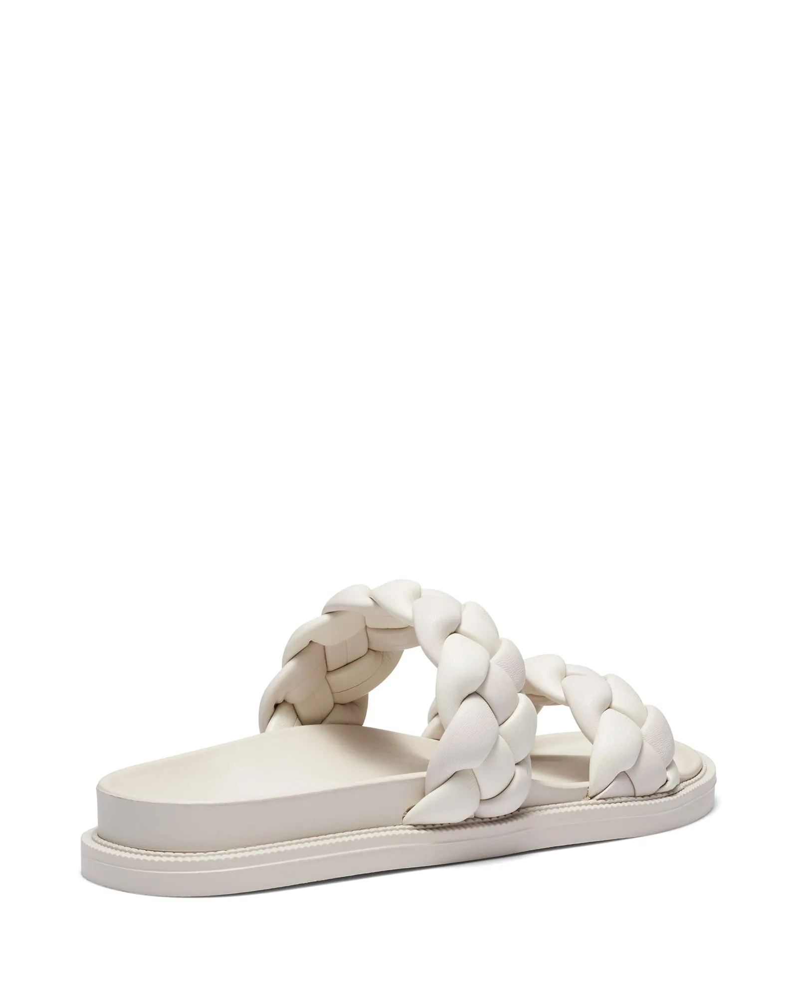 Elle Flat Sandal Bone Tonal