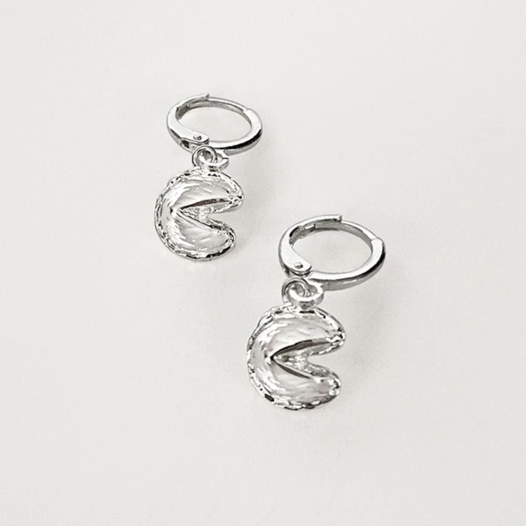 Fortune Cookie Earrings Gift Set - Silver