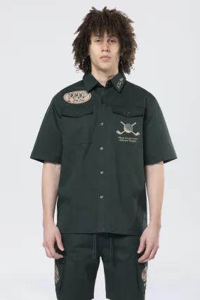 Golf Club S/S Buttondown Shirt - Scarab