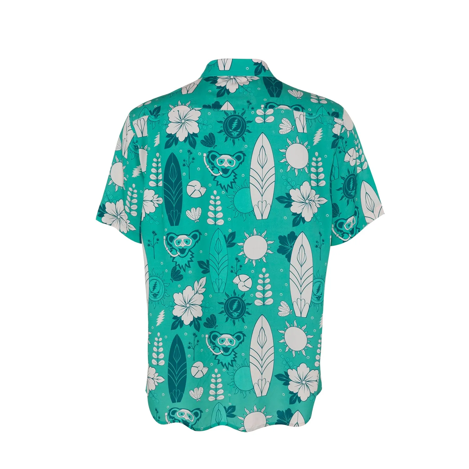 Grateful Dead | Relaxed Button Down | Teal Snorkling Bear