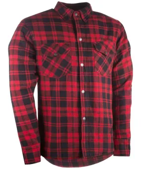 'Highway-21' Men's Concealed Carry Marksman Flannel Button Down - Black / Red