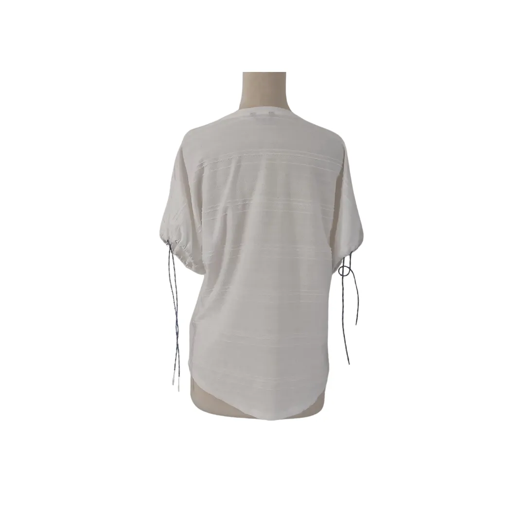 ICONIC White Self-Embroidered Top | Gently Used |