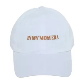 'In My Mom Era' Baseball Cap in White