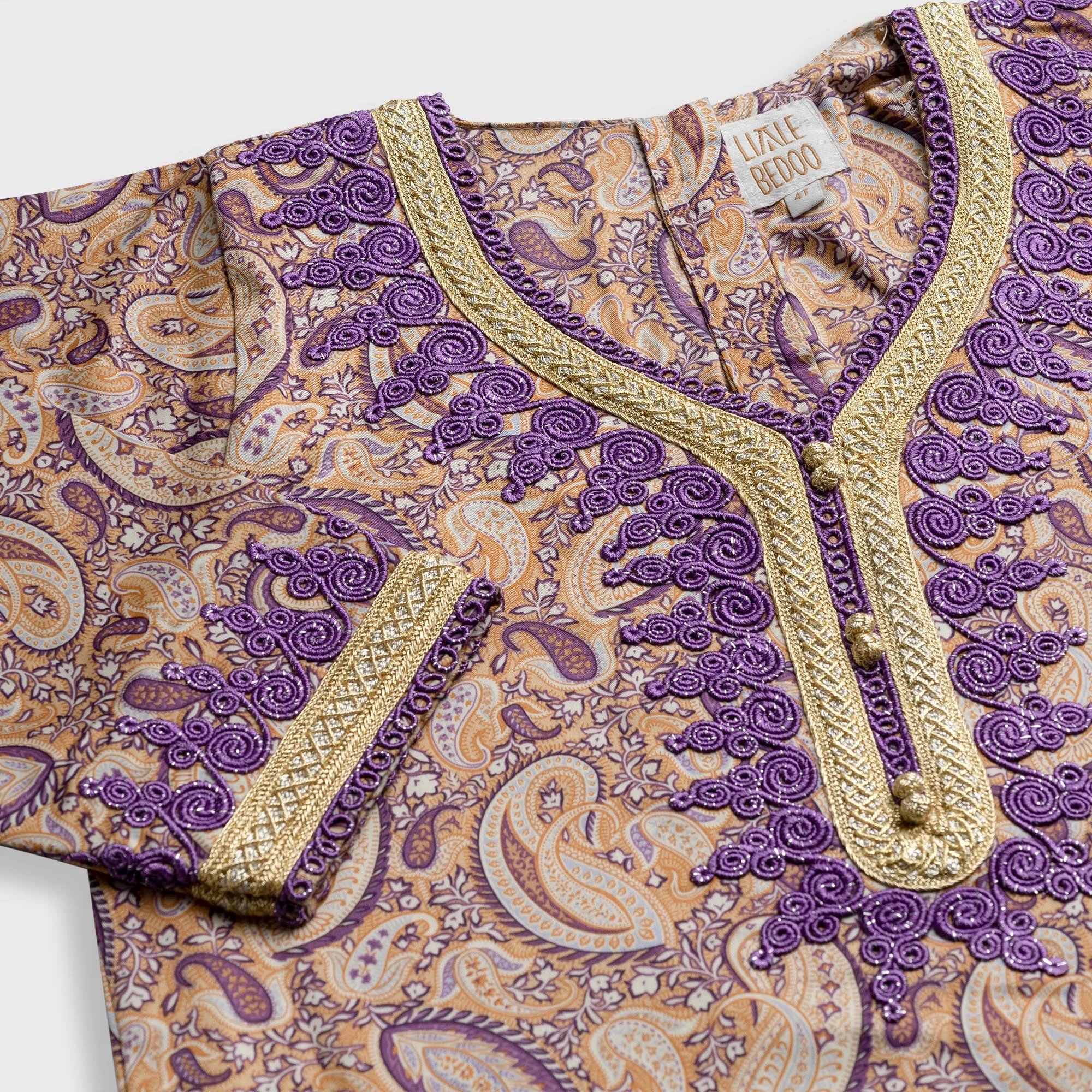 Jalabiya Onesie Ghaliya Paisleys Collection - Purple