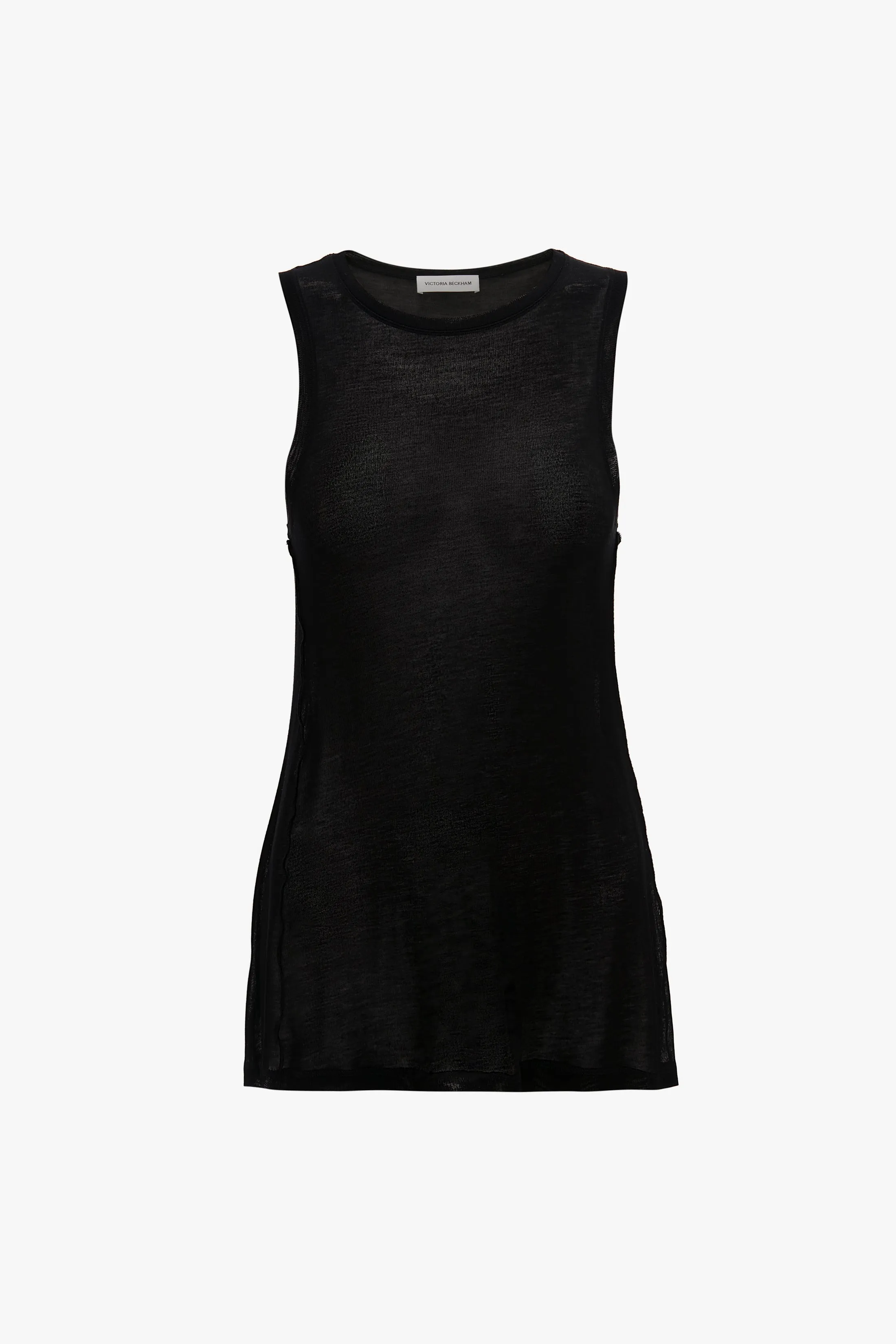 Lightweight Tank Top In Black