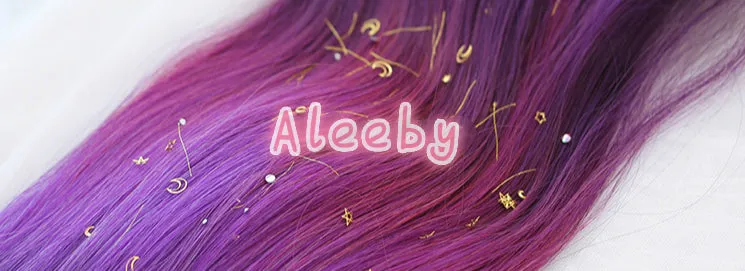 LOLITA GRADIENT PURPLE LONG CURLY WIG BY31076