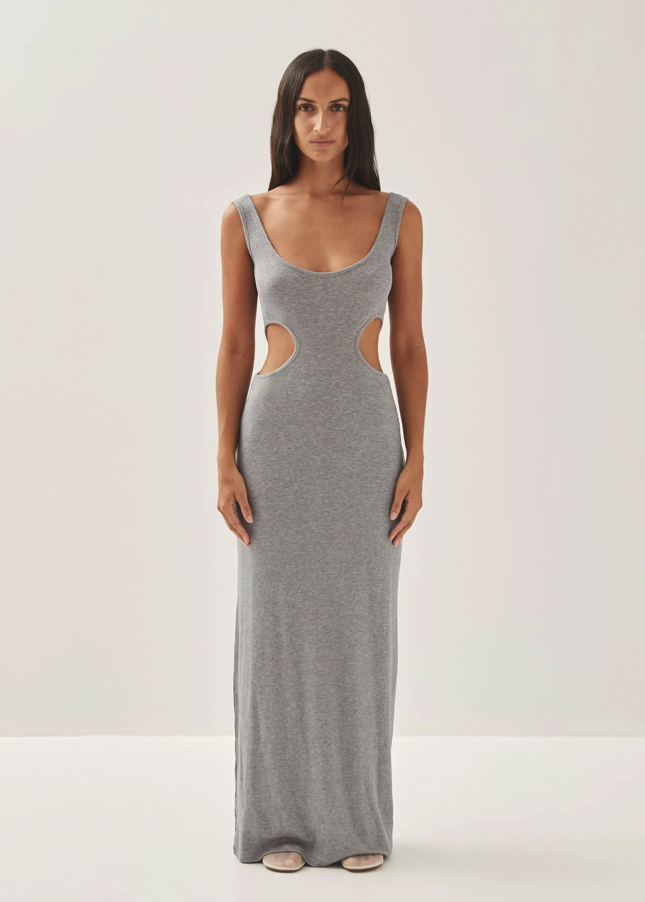 Magny Grey Melange Dress