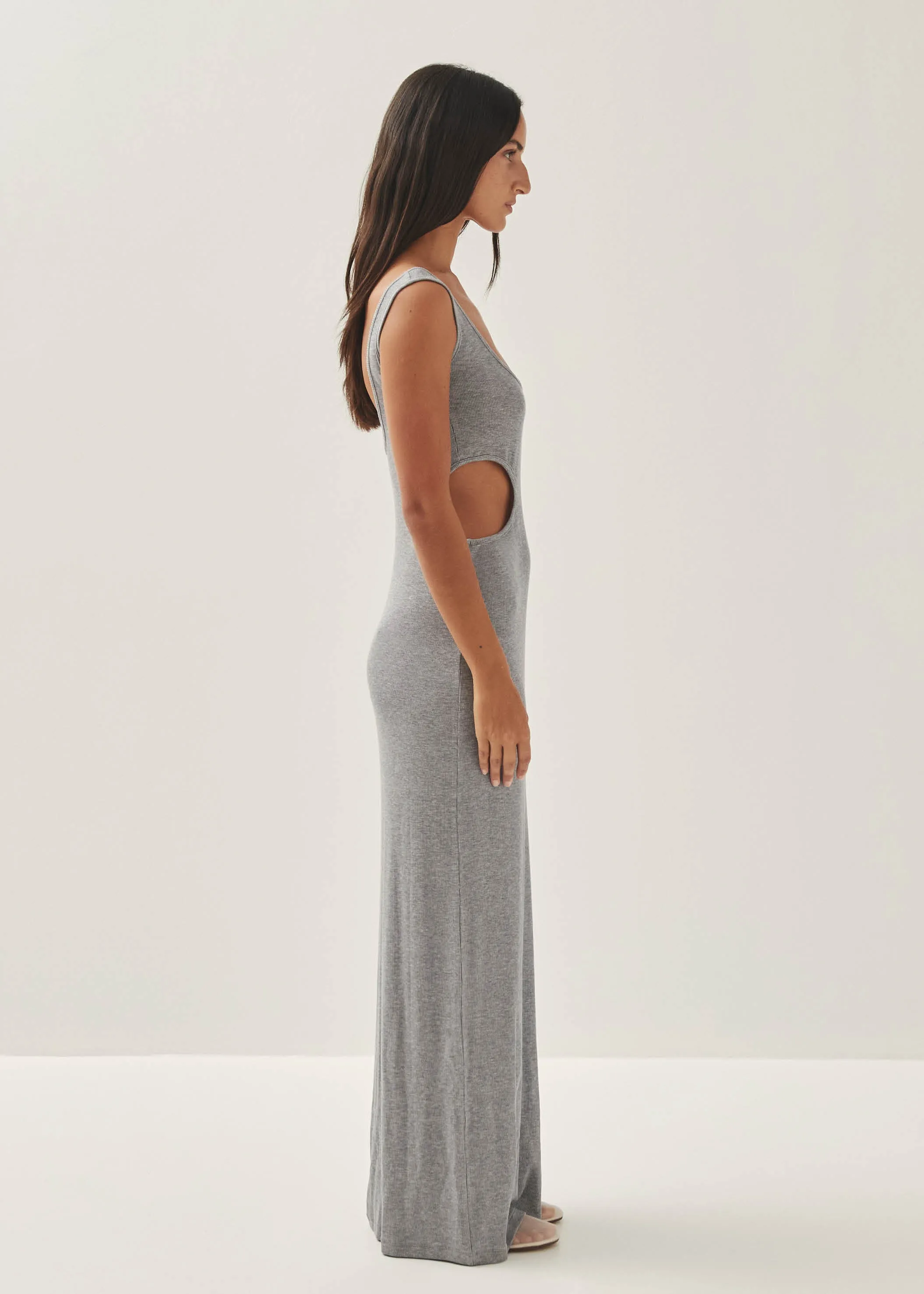 Magny Grey Melange Dress