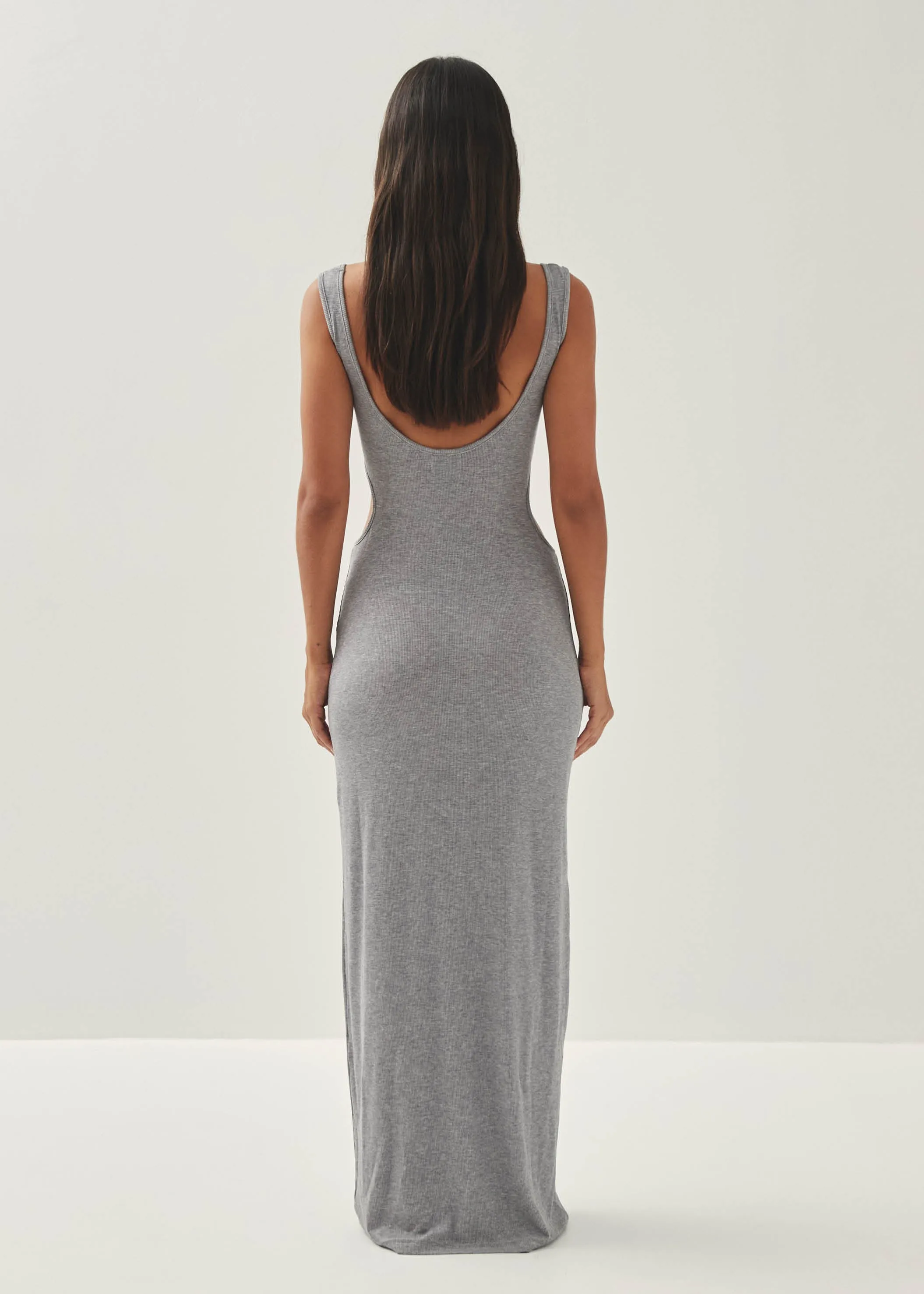 Magny Grey Melange Dress