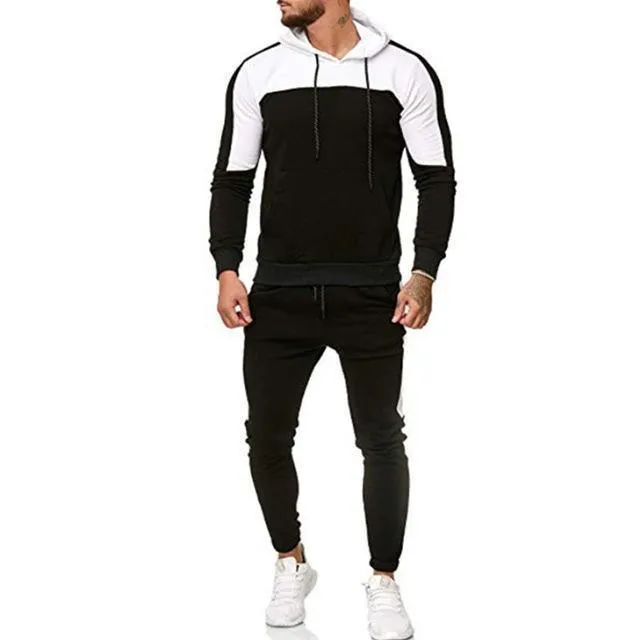 Men Tracksuit - Patchwork Sportswear For Men