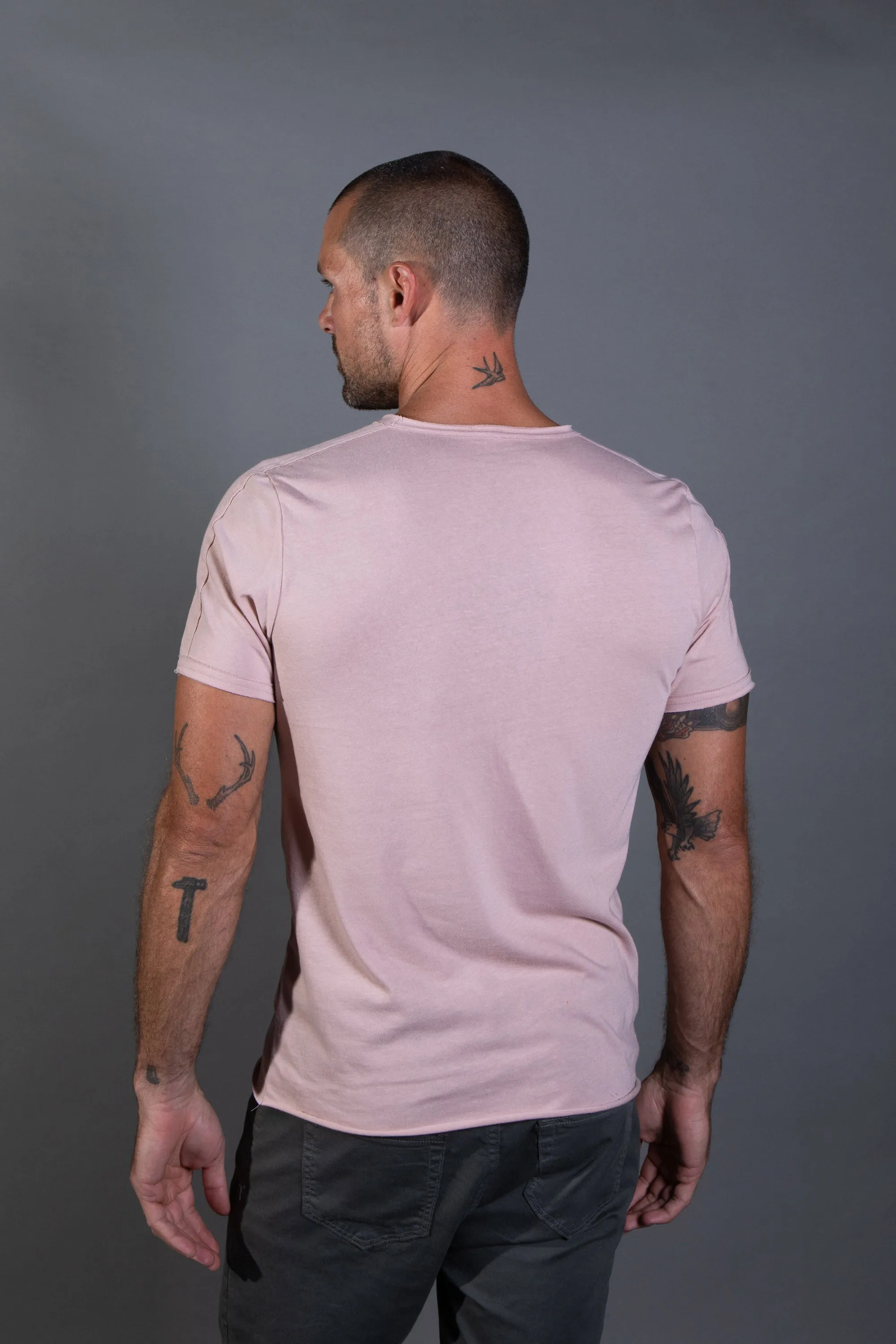 Men's Tri-Blend Patch Sleeve Tee