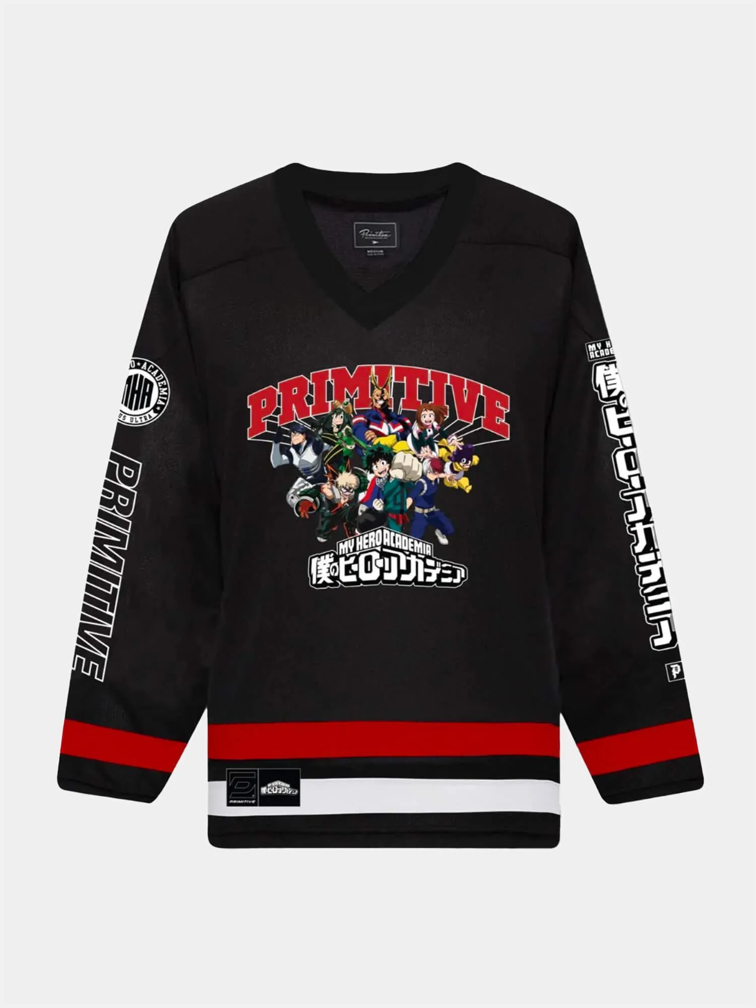 Primitive x My Hero Academia Hockey Jersey - Black