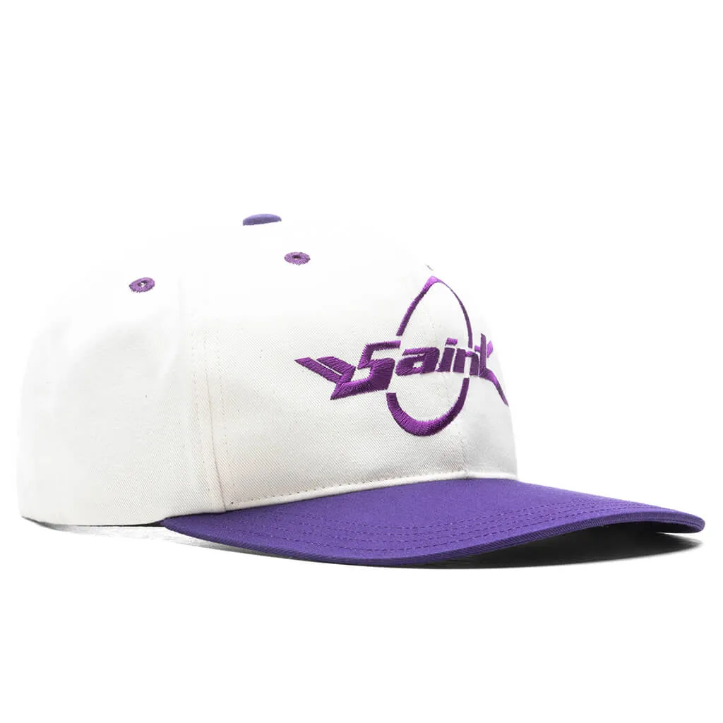 S. Circle Cap - White/Purple