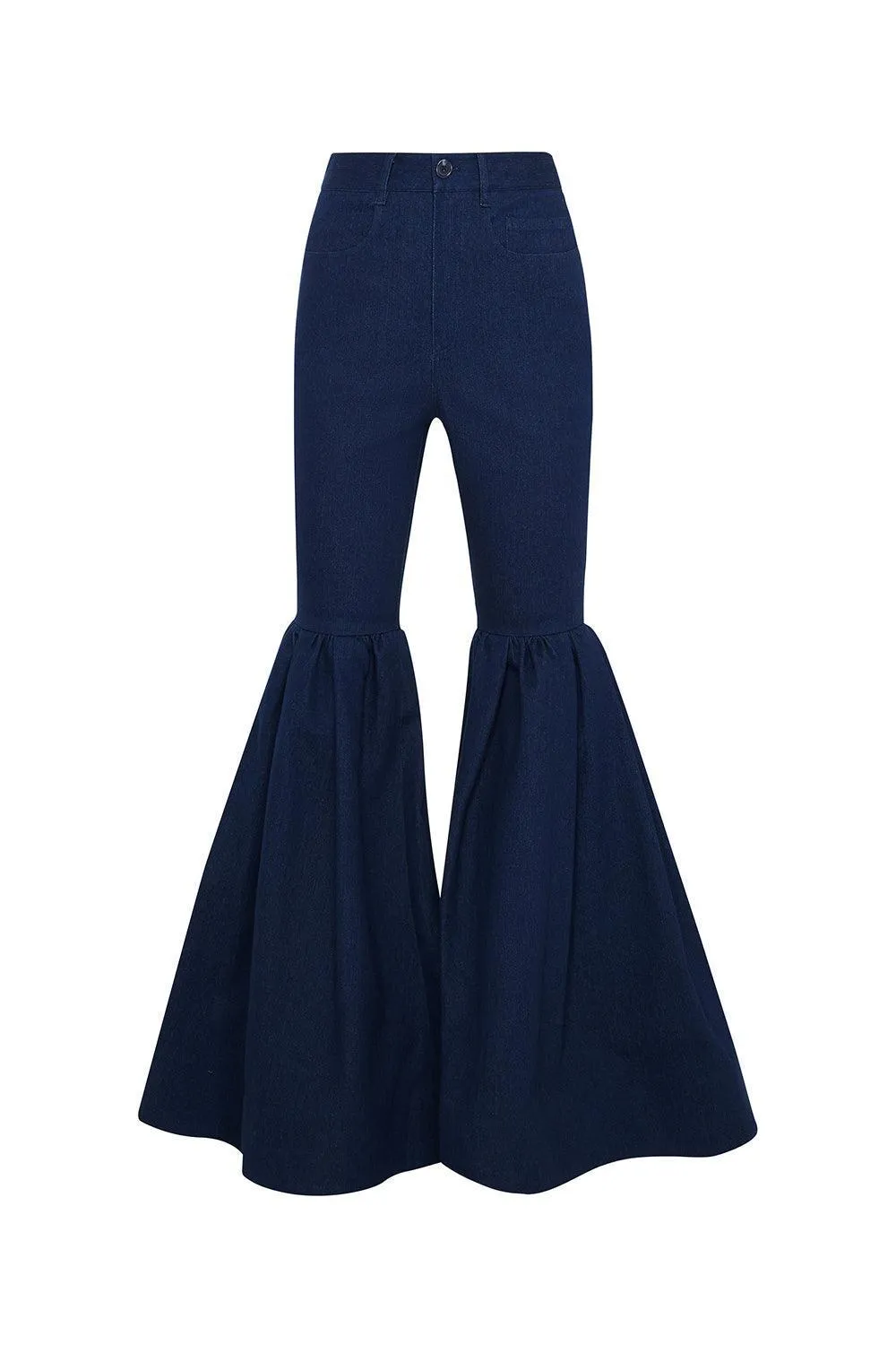 Scottie Fit and Flare Boot Cut Denim Floor Length Pants