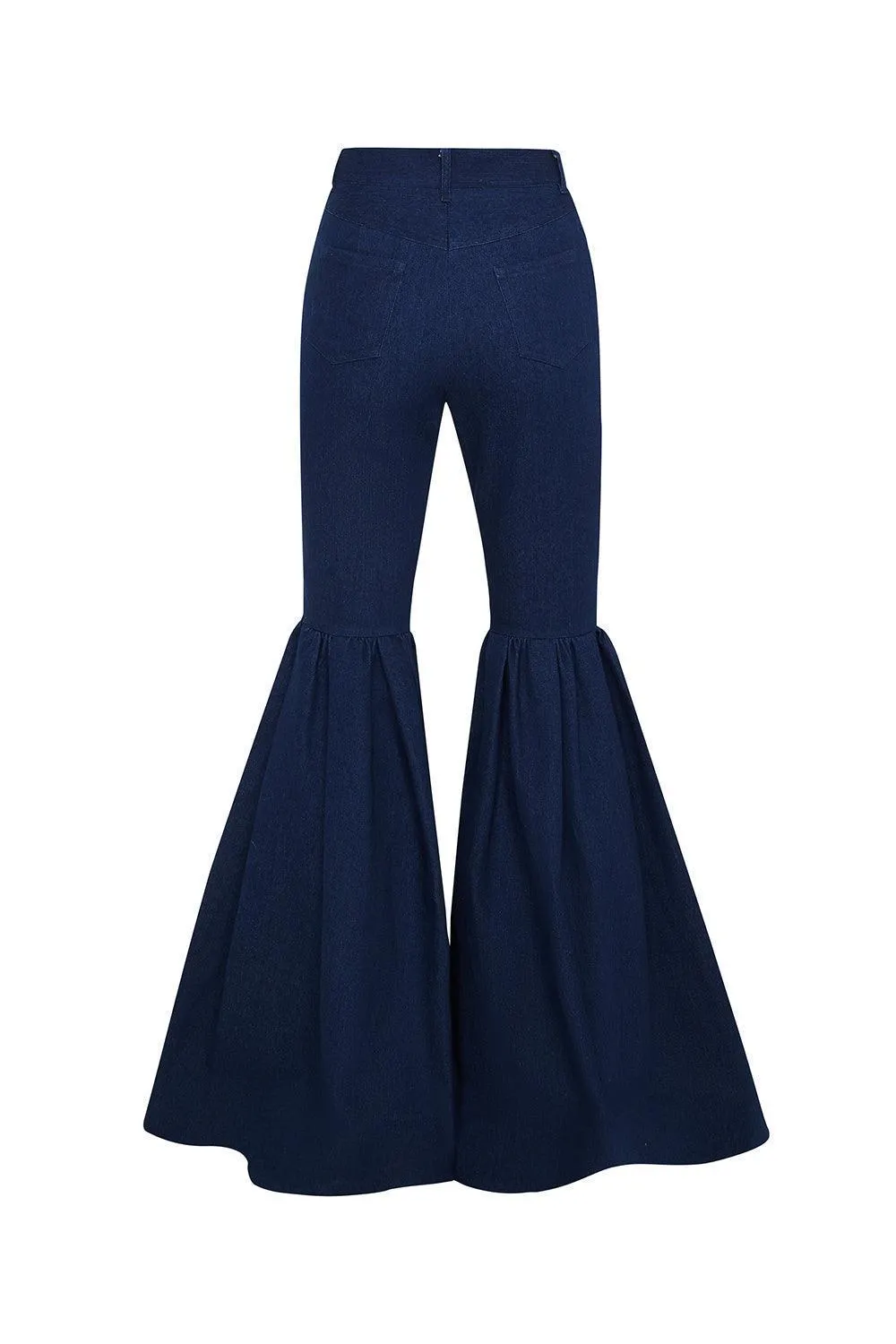 Scottie Fit and Flare Boot Cut Denim Floor Length Pants