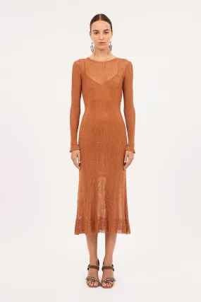 Simone Dress - Bronze