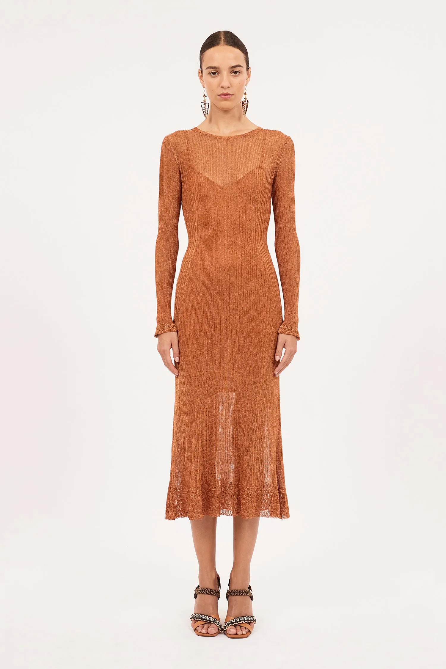 Simone Dress - Bronze